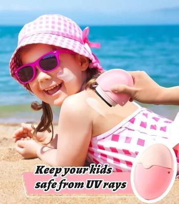 Sunscreen Sponge Applicator Refillable Roll-On Design Roller Brush for Toddler Baby Kids Adults Beach Outdoor Travel Essentials