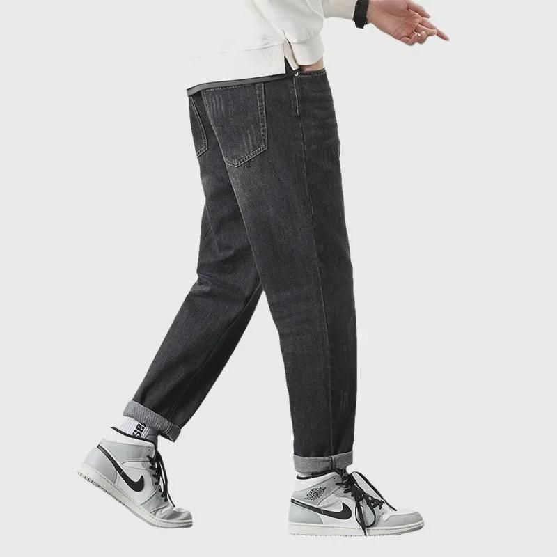 Men's Blue Ansica Spring Straight Jeans 5515 - Trendy All-Match Casual Trousers