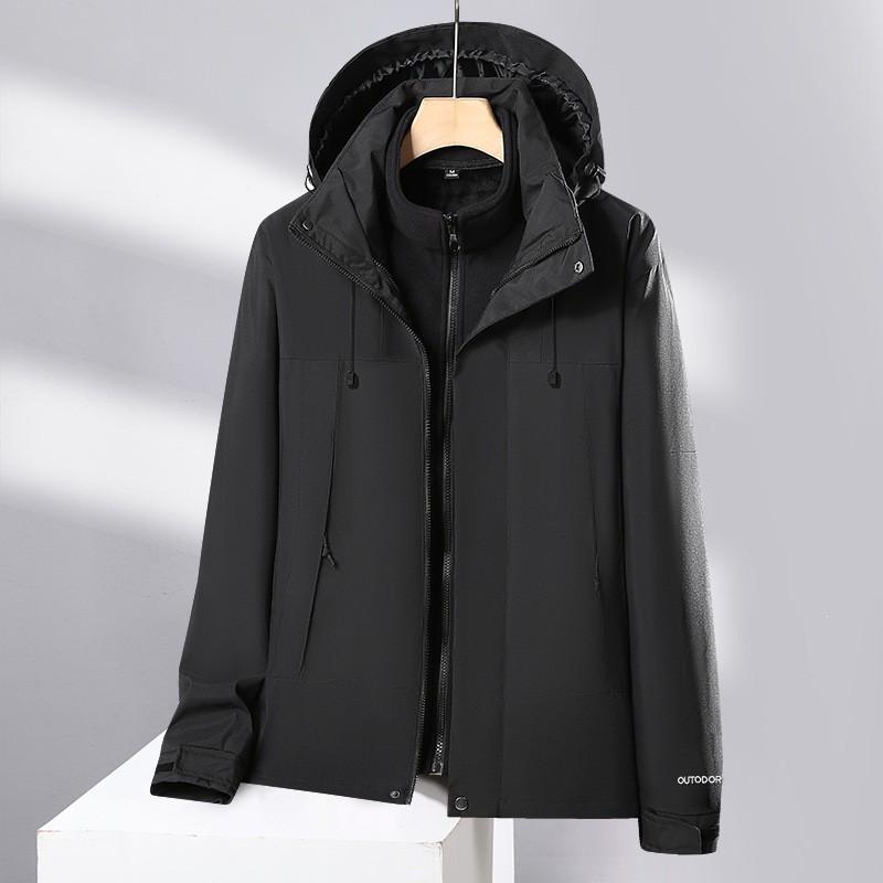 Couple Outdoor Casual Sports Jacket Winter Color Block Lightweight Hooded Outerwear Teens