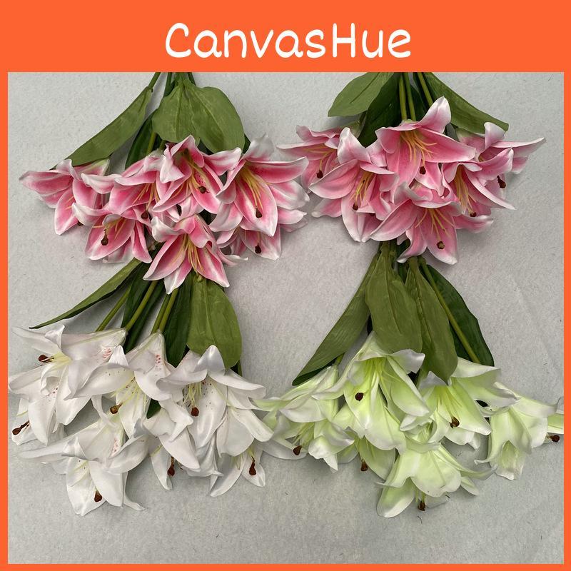 Silk Artificial Lily Floral Arrangement Wedding Home Styling Prop Photography