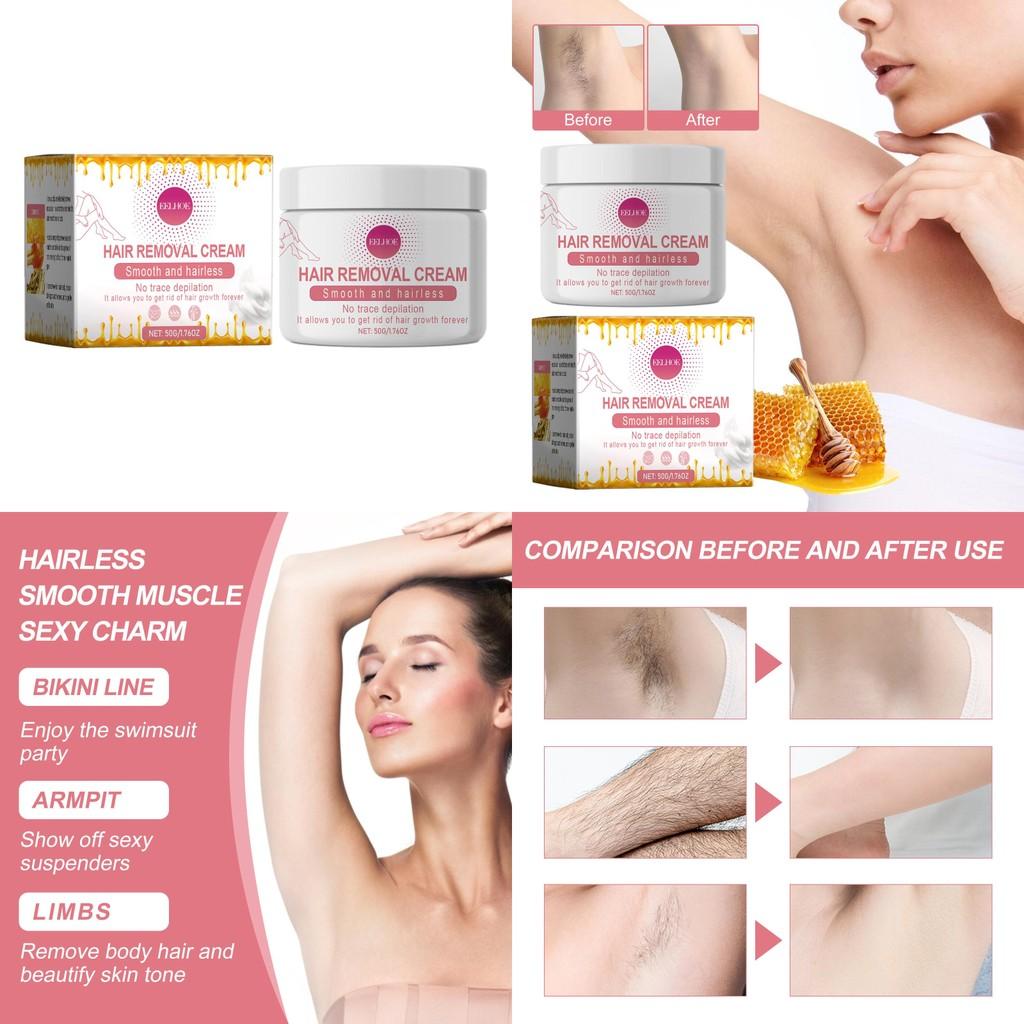 Eelhoe Honey Hair Removal Cream For Smooth Gentle Skin Suitable For Underarms Legs And Arms