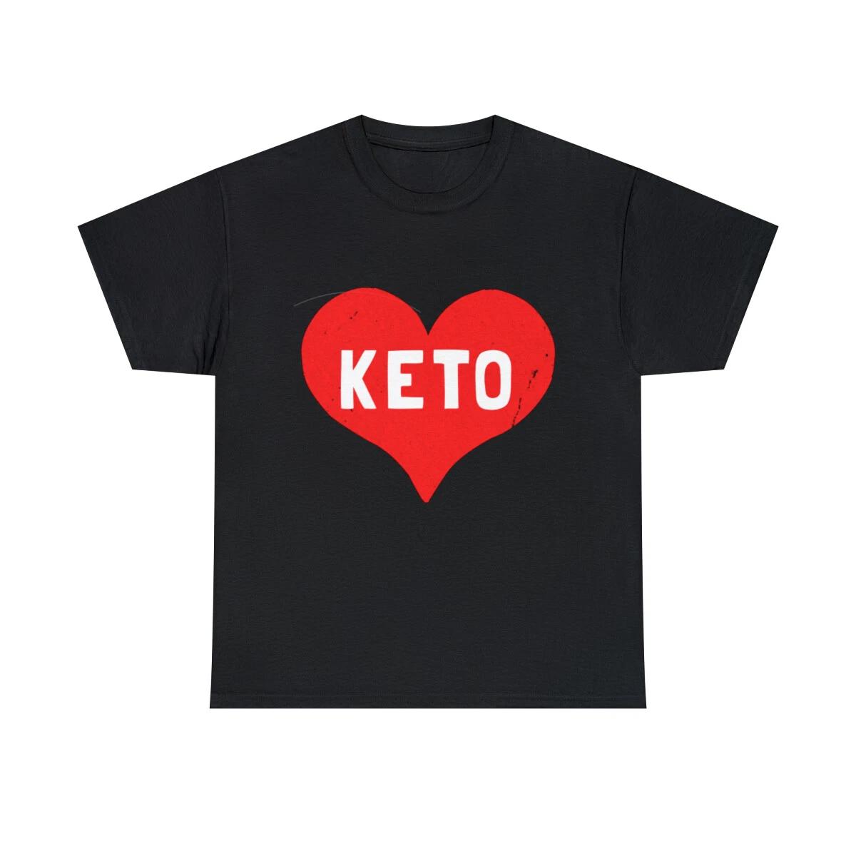 Keto Is Love Graphic Tee Shirt, S-5XL 2XL