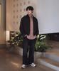 Studio Tomboy [Men] Corduroy Collar Bomber Jumper_Black 9155313132