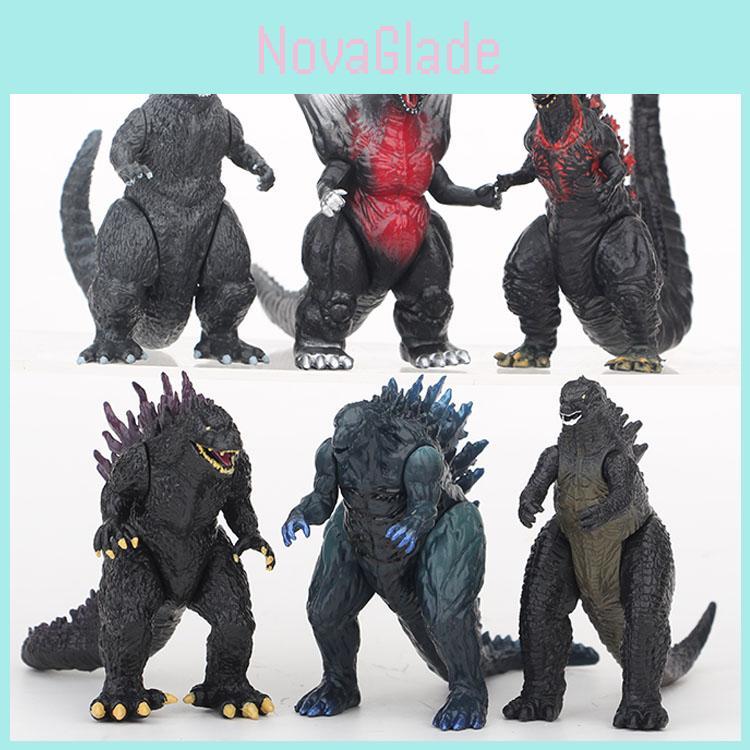 6pcs Exquisite Godzilla Monsters Movie Character Action Figure Doll Set For Fans