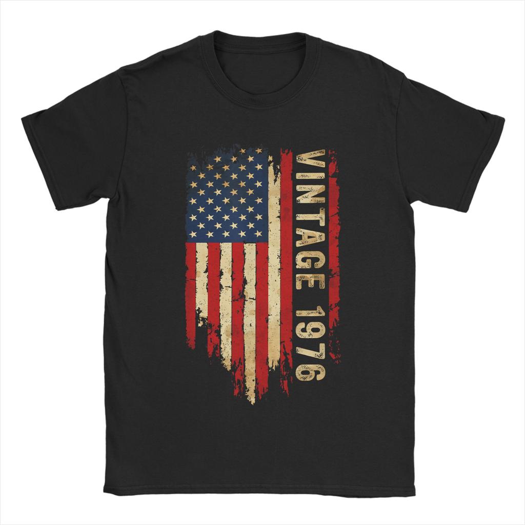 Vintage Vintage 1976 Limited Edition TShirt Men Round Neck 100 Cotton T Shirts  Short Sleeve Tees Plus Size Tops
