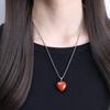 Heart Red Jasper Lucky Charm Necklace for Women [Koai]