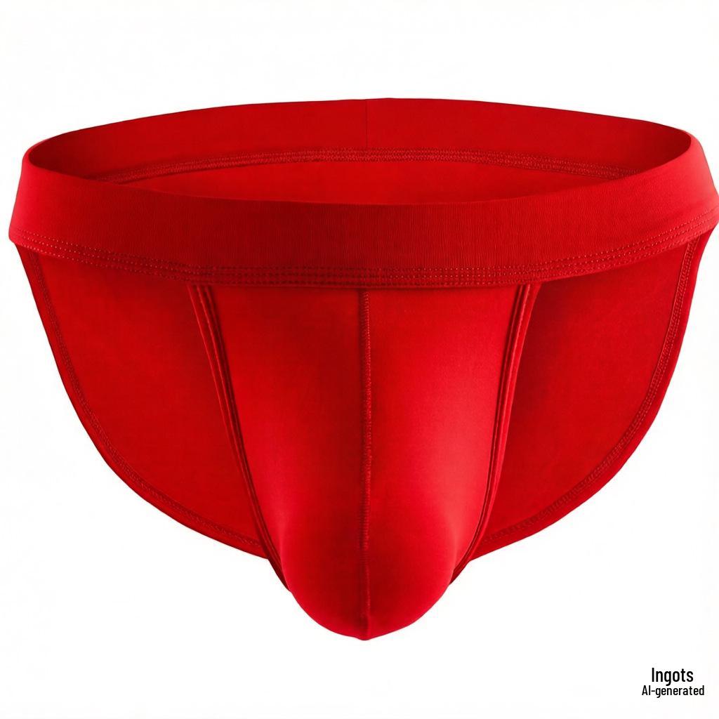 Men's Low-Rise Ice Silk Nylon Briefs: Quick-Drying, Breathable, Soft, High-Cut for Longer-Looking Legs, Comfortable & Sexy.