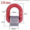G80 Forged D-Ring High Strength Welding & Lifting Ring for Marine and Mold Applications