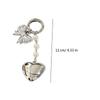 Fashionable Heart Pendant Stylish Bowknont Keychain Bag Charm Earphone Accessory Elegant Pearl Bowknot Heart Charm