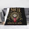 Clair Obscur Expedition 33 Flannel Throw Blanket Esquie Funny Quote Blankets for Sofa Travel Lightweight Bedroom Quilt