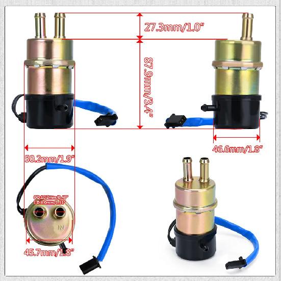 Free Shipping Fuel Pump For Honda Shadow 1100 VT1100 VT1100C VT1100C2 VT1100C3 VT1100T 8mm WX-DZB11