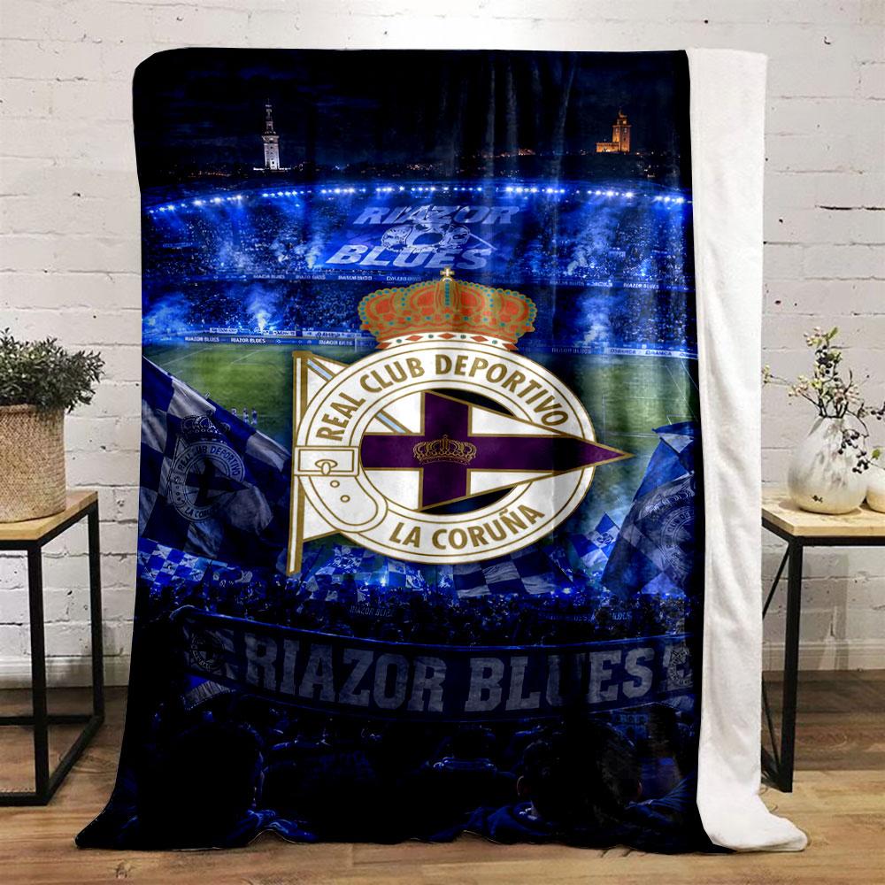 Deportivo La Coruña Stadium Atmosphere print blanket soft and cozy perfect for the living room bed sofa or a nap,gift