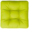 Pallet Cushion Neon Green 60 x 60 x 12 cm Fabric