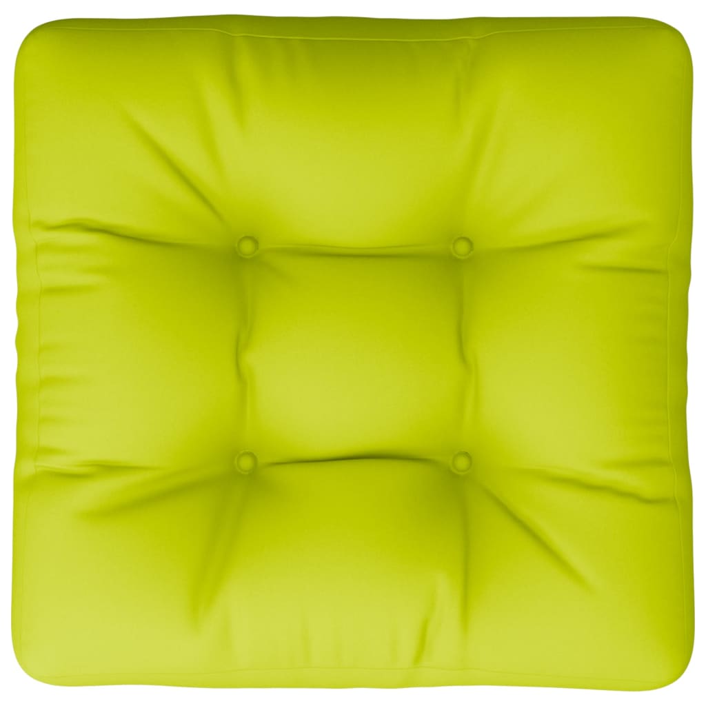 Pallet Cushion Neon Green 60 x 60 x 12 cm Fabric