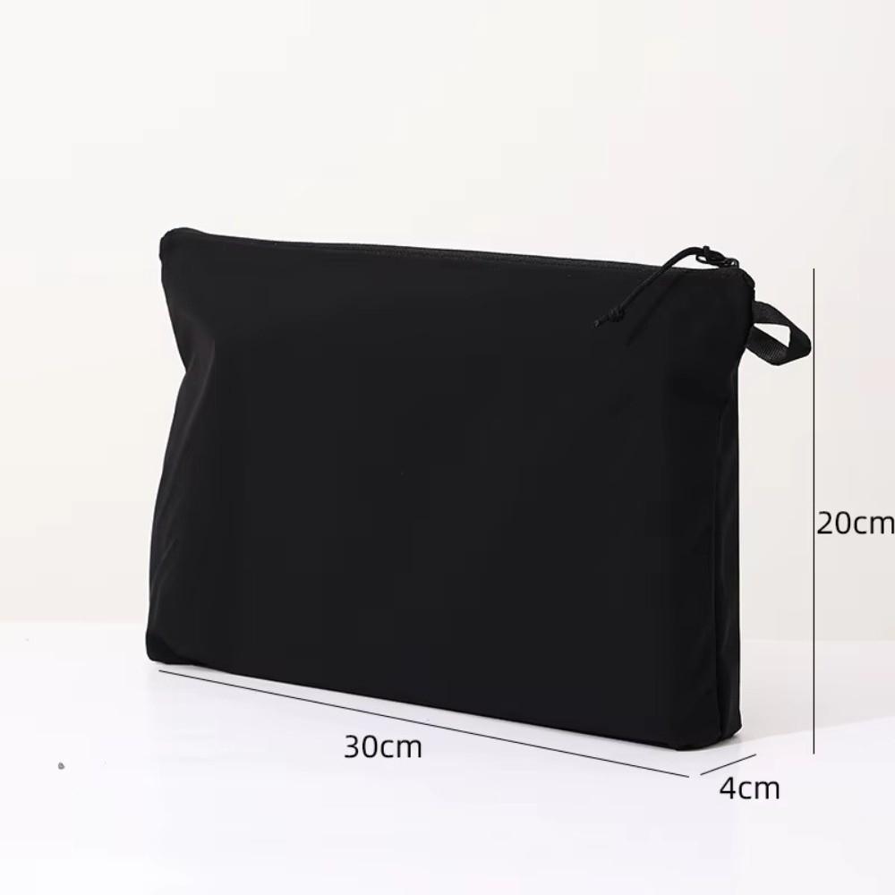 Portable Waterproof Tool Storage Bag Large Capacity Foldable Travel Toiletry Bag Solid Color Ultralight ID Bag