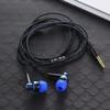 1 écouteur filaire stéréo intra-auriculaire 3,5 mm en nylon tissé, câble pour écouteurs, casque pour ordinateur portable, smartphone, cadeaux
