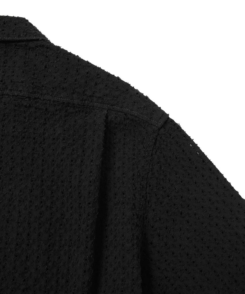 THISISNEVERTHAT Damaged Denim Shirt Black