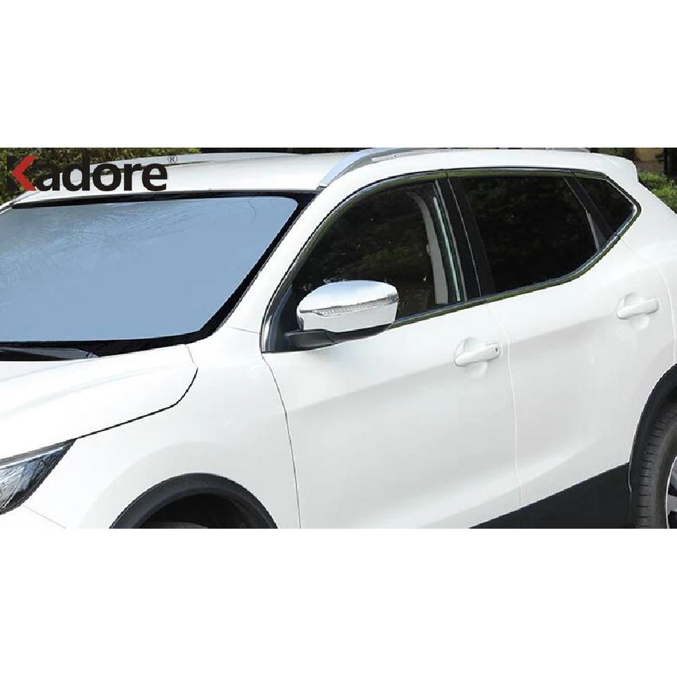 For Nissan Qashqai J11 2014 2015 2016 2017 2018 ABS Chrome Car Accessories Side Door Rearview Mirror Cover Trim Molding Overlay