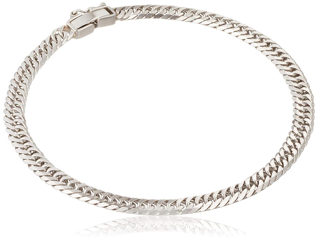 PT850 6 sides W Kihei Bracelet Made in Japan 10g18cm Platinum KIHEI [MJP]