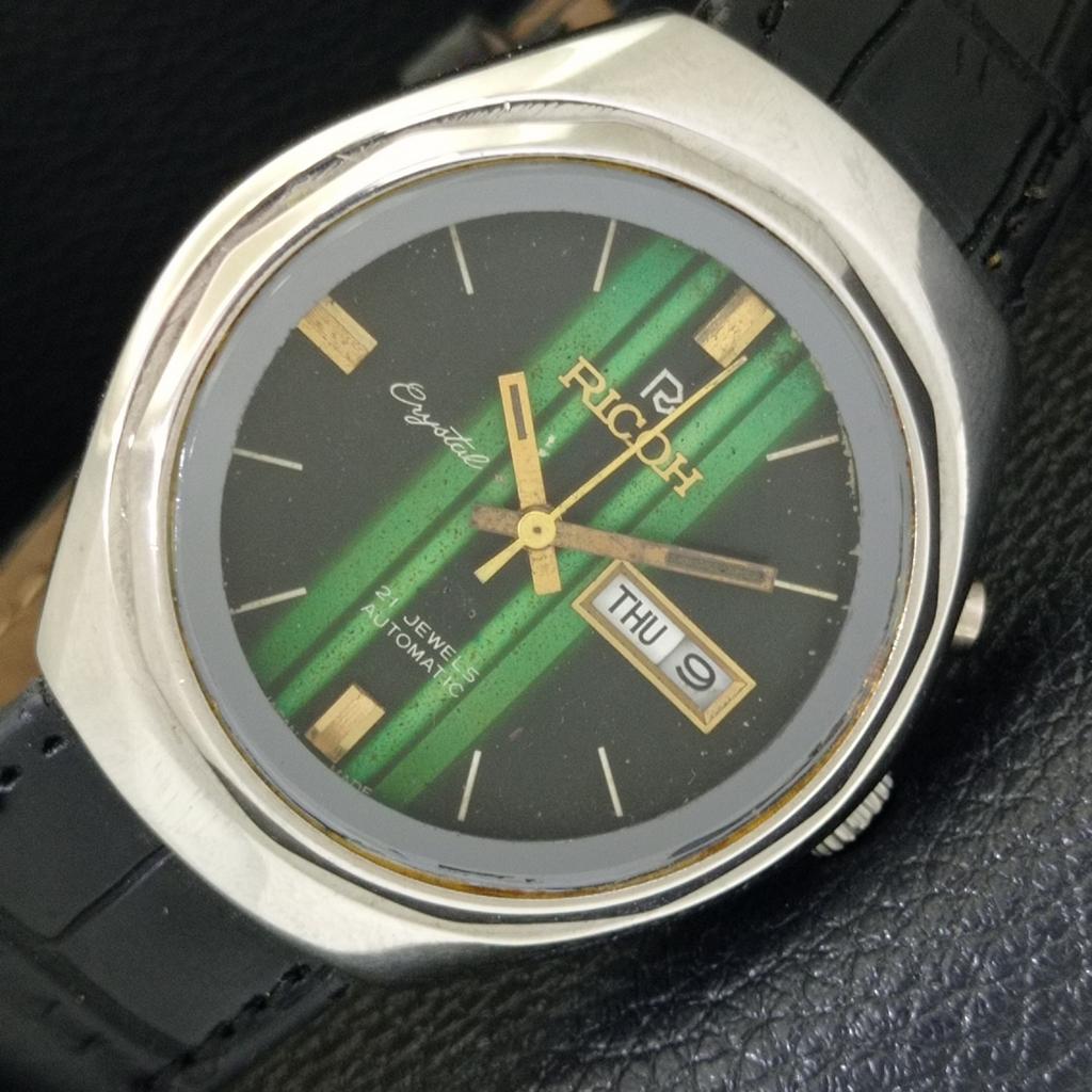 

JAPAN VINTAGE RICOH R31 AUTOMATIC MENS ORIGINAL DIAL WATCH a703554-1 R213d-a703554