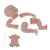 19 Inch Simulation Unpainted Reborn Doll Kit Silicone Unfinished Baby Doll Mold Parts Set
