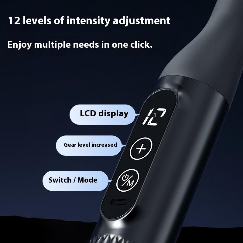 Elbow fascia gun, shoulder, neck, waist and back massage, beating cervical spine massager, new long-handled elbow fascia gun