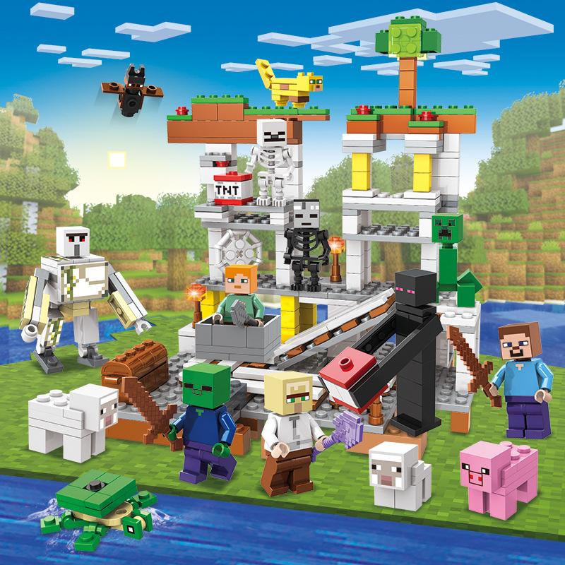 Compatible With Lego Mine Building Block Splicing Puzzle Children'S Small Particles Matching Lego Building Block Toys