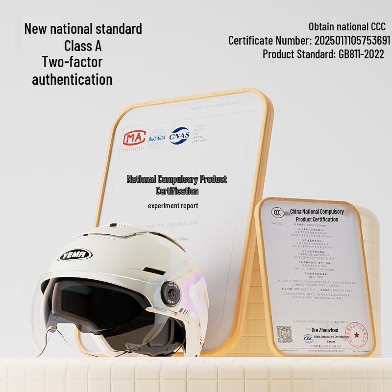 Capacete YEMA 370S de Meio Rosto para Veículos Elétricos de Verão
