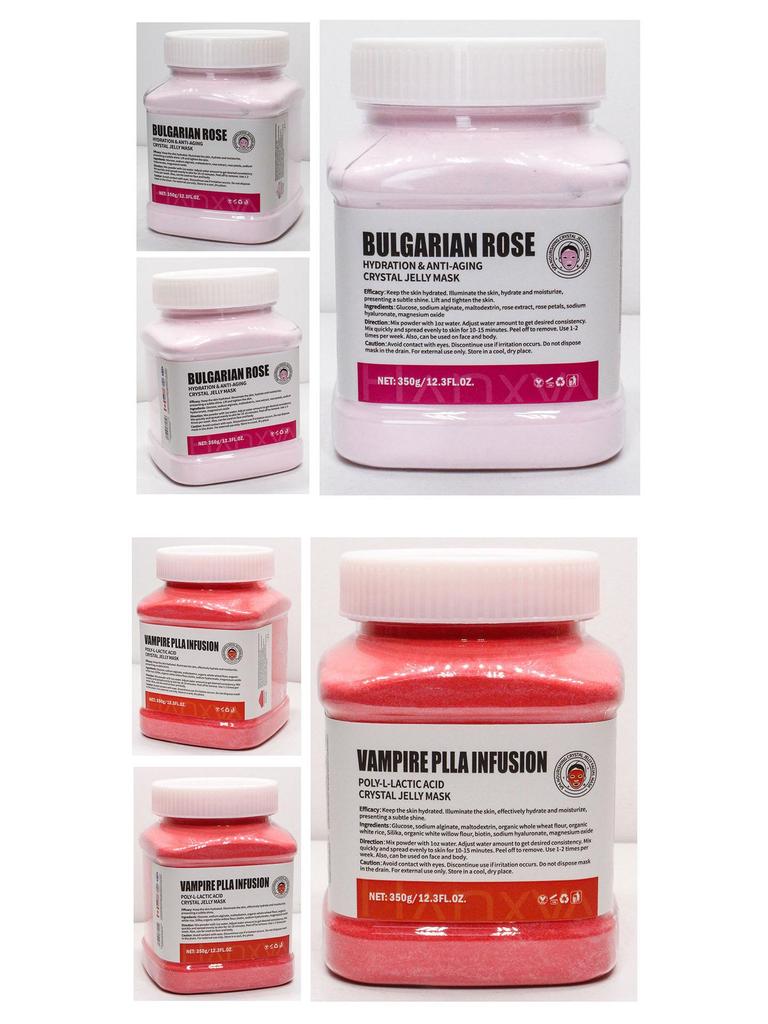 Cross-Border Crystal Rose Gold & Mint Hyaluronic Chamomile Soft Film Powder Mask