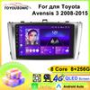 Android Car Multimedia Player For Toyota Avensis 3 2008-2015 GPS Navigation CarPlay 4G Head Unit Stereo Video Player