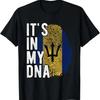 Funny Its In My Dna Barbados Flag Fingerprint T Shirt