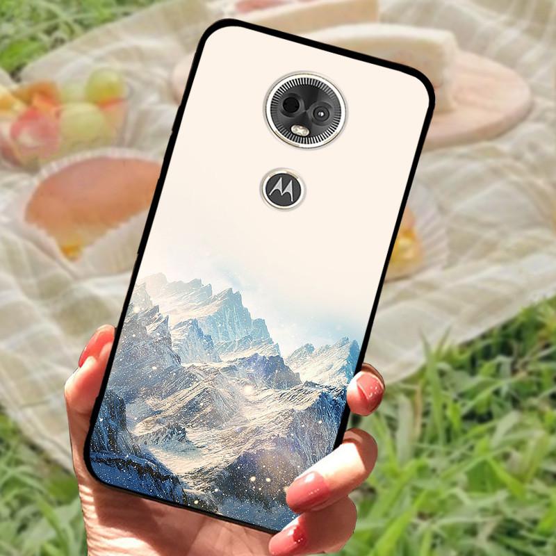 Etui Silikonowe Miękkie Odporne na Wstrząsy TPU Tylna Pokrywa dla Motorola Moto E5 / E5 Play EU / E5Plus / E5 Plus Capa E5Play E 5 Marmur