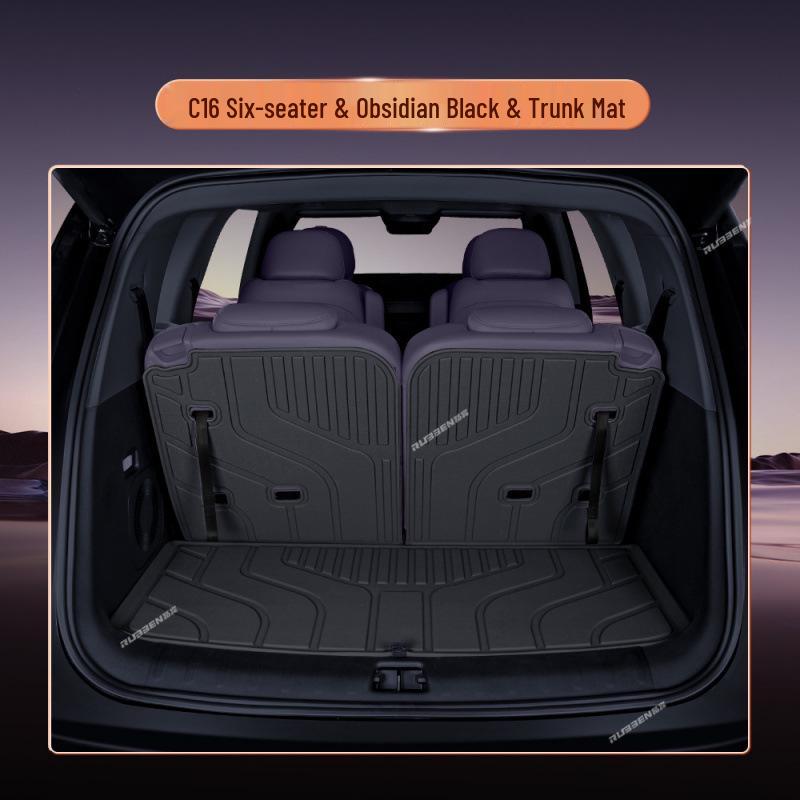 Leapmotor C16 Semi-Enclosed Trunk Mat: New Model Car Interior Carpet Tail Box Mat