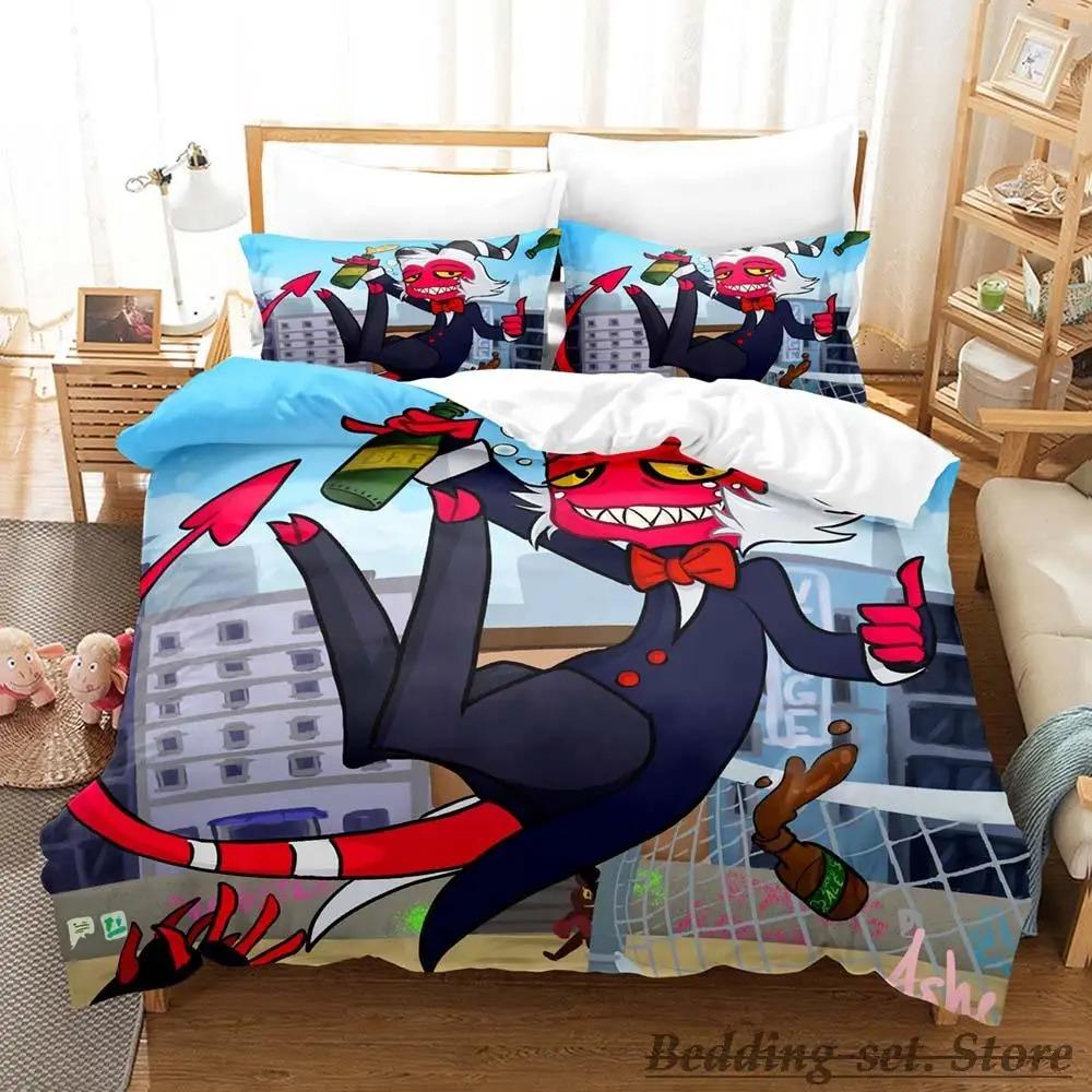 Moxxie Boss Sängkläder Set Enkelt Twin Full Queen King Size Sängset Vuxen Barn Sovrum Påslakanset Anime sängkläder Säng