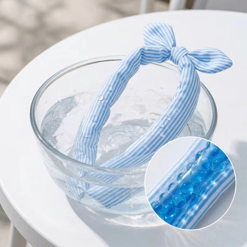 2Pcs Breathable Towel Pet Cooling Ice Scarf Cute Print Pet Cool Neck Ring Outdoor Travel