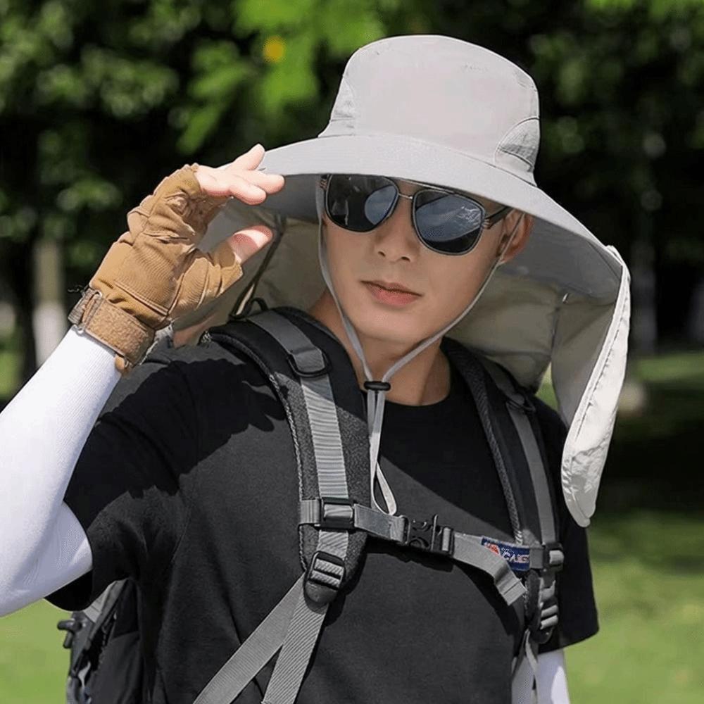 UV Protection Sun Protection Hat Breathable Face Covering Sunhat Casual Women Fisherman Hat  Summer
