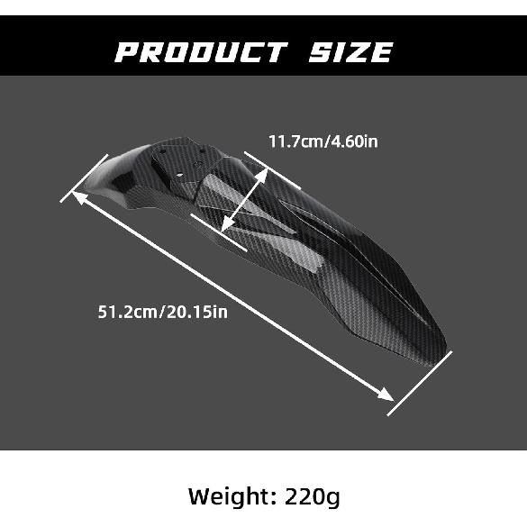 Motorcycle Front Fender Talaria Mud Guard Protector Carbon Fiber Pattern Mudguard for Talaria Sting MX3/MX4 Electric Dirt Bike