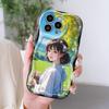 Cartoon Pattern Cream Texture Casing Wavy Edge Soft Silicone Cover Phone Case for OPPO Reno Realme OnePlus Vivo