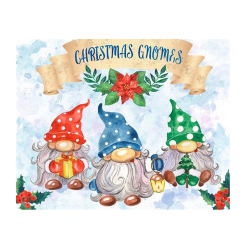 Huacan Diamant-Gemälde, Weihnachtsmann-Cartoon, voll quadratisch/rund, Diamant-Stickerei, Mosaik, Weihnachts-Heimdekoration