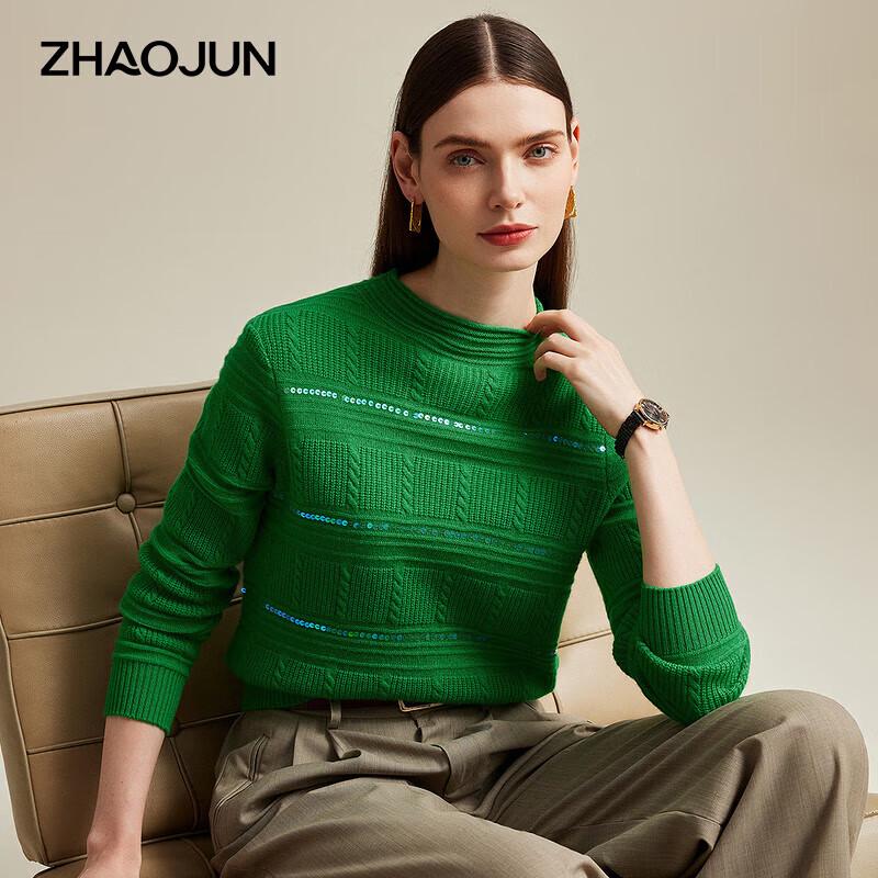 Zhaojun Women's Cable Knit Cashmere Turtleneck Sweater