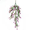 Artificial Hanging Flowers, Fake Eucalyptus Vine Faux Flower Greenery Garland Plastic Plants for Indoor Outdoor Wall Garden Wedding Home Party Decor