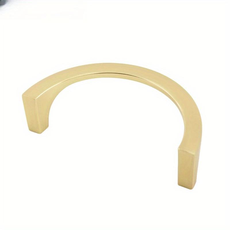 

6 шт. Мебельная фурнитура Полукруглое кольцо Золотая Роскошная ручка Ручка для кухонного шкафа Ручка для ящика Комода Black