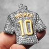Messi Cristiano Ronaldo Neymar Haaland Football Jersey Man Necklaces Stainless Steel Pendant Chain Jewelry Gift Wholesale