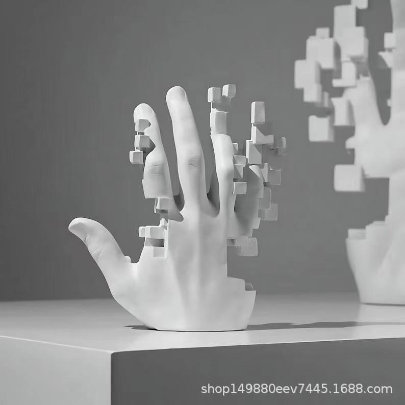 Modern Home Decoration, Studio Art Decoration, Mosaic Palm Decoration