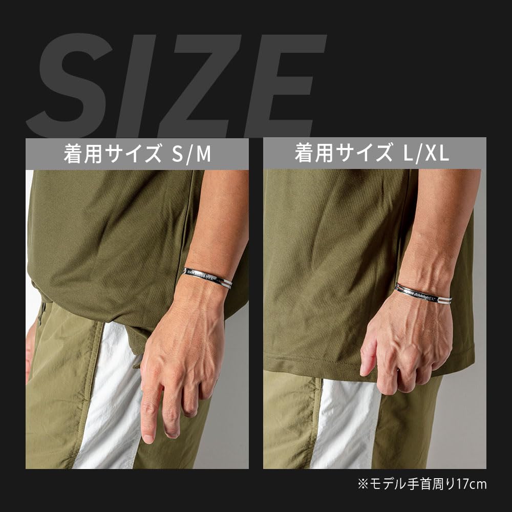 Titan Armreif Welle BANDEL×muta (Gold, L/XL(14,9 cm))