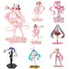 Hatsune Miku Cartoon Virtual Singer Manga Statue Figurines Stunning Collectible Model Toy