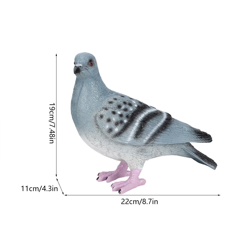 2pcs Garden Simulation Animal Peace Pigeon Lawn Figurine Balcony Wedding Decoration Crafts