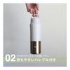 CB JAPAN Water Bottle, Direct Drink, with Filter, 450ml [Color: Ivory], Vacuum Insulated Double-Wall