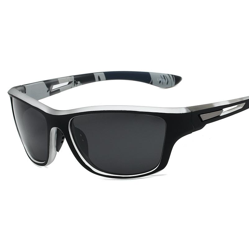 Sports European and American sunglasses men's polarized colorful film pc glasses dust glasses cycling glasses advanced sense of tide