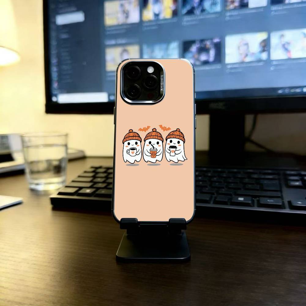 

Halloween Phone Case For iPhone 17,16,15,14,13,12,11 Plus,Pro Max,XS,Colorful Silver Phone case Funda Cover iPhone12Pro